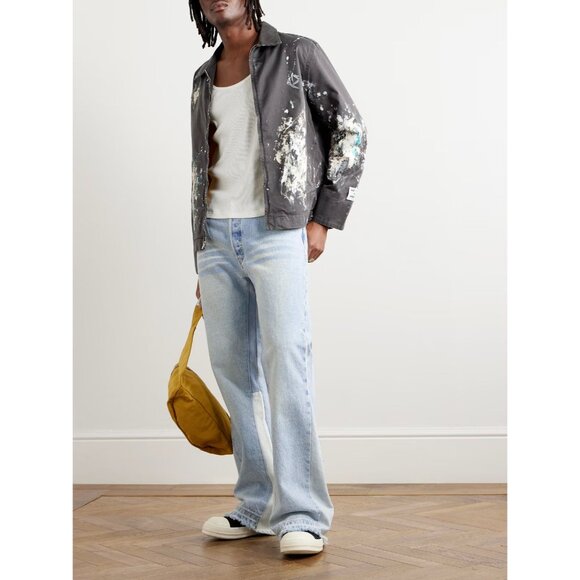 Gallery Dept. 90210 La Flare Flared Panelled Jeans 32W x 32L Mens Blue $950 - Picture 1 of 16